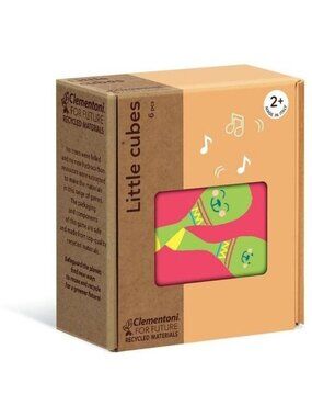 Clementoni Little Cubes 6 Pcs Puzzle Toy For Ages 2+ Made In Italy